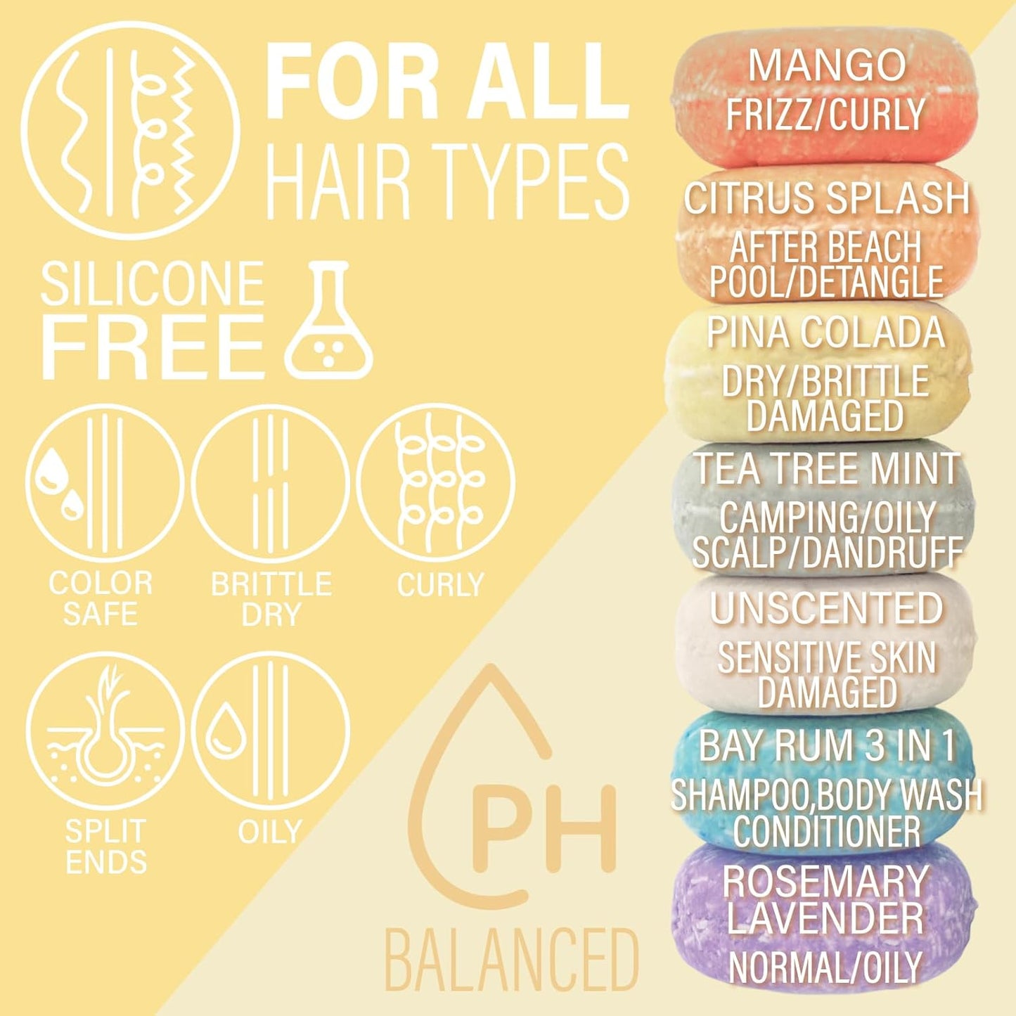 Pina Colada Shampoo Bar | Hydrate | SBS